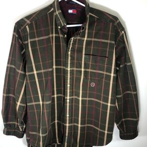 Men’s Tommy Hilfiger Plaid Flannel Button Down XL